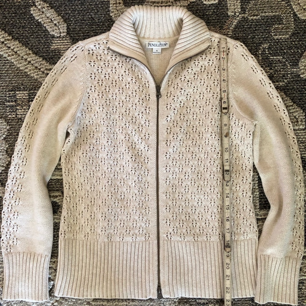 Pendleton zip up Cardigan